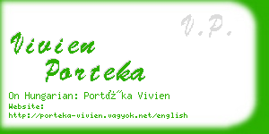 vivien porteka business card